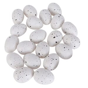 ibasenice 50pcs easter eggs easter eggs for painting kids decor arts and crafts for kids surprise toys for children easter simulation egg plastic white easter small egg party supply blank