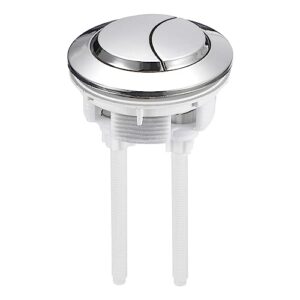 uxcell toilet tank button dual push flushing toilet button adjustable replacement button for 58mm(2.28") hole toilet water tank