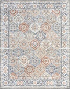 faironly 5x7 area rug bohemian floral medallion rugs for living room bedroom rugs persian boho area rug, non-slip non-shedding rugs vintage rugs,bohemian large area rug floor carpet mat,5x7