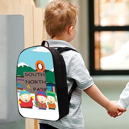 Lesome 3-Piece School Backpack,South North Park Backpack Boys Girls School Bag Back to School Supplies with Lunch Box and Pencil Case