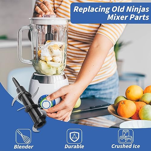 TAEYONK Ninja Blender Blade Replacement, Ninja Blender Replacement Parts Fit for Ninja 72 Oz Pitcher, Blender 6 Blades Replacement for Ninja Blender Kitchen System 1100W BL500 BL660C BL700 BL740 BL642