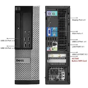 Dell OptiPlex 7020 Desktop Computers PC, Intel Quad Core i7-4770 3.4GHz,32GB Ram New 512GB SSD,AC7260 Built-in WiFi Bluetooth,Refurbished Desktop Computers,DVD-RW, Windows 10 Pro (Renewed)