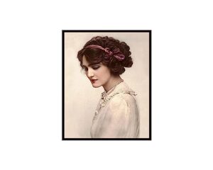 poster master vintage photograph poster - retro portrait print - 8x10 unframed wall art - gift for artist, friend - lily elsie, english actress, beautiful woman, fashion - wall decor for home, office