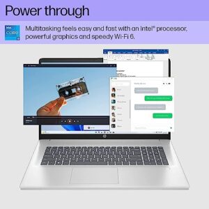 HP Newest 17.3" IPS FHD Laptop, 13th Gen Intel 10-Core i5-1335U(Beat i7-1255U), Iris Xe Graphics, Bluetooth 5.3, Backlit KB, WiFi 6, Window 11 Home(40GB|1TB SSD)