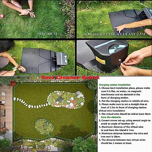 Smart Weeder, 3000 RPM Mowing Robot, Mowing Range: 2600㎡, Battery Life: 2-3 Hours, Anti-Theft + Automatic Charging, Used for Back Garden/Lawn Care