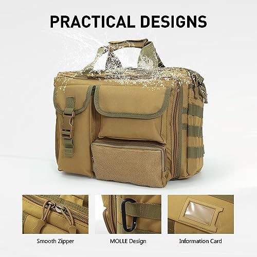 palamea Tactical Messenger Bag for man, 17.3Inch Tactical Briefcase military Laptop Messenger Bag Tactical office bag Military Style Shoulder Bag Handbag for Men