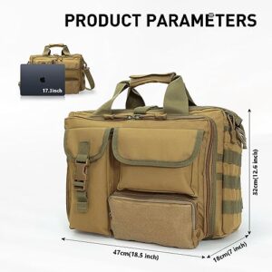 palamea Tactical Messenger Bag for man, 17.3Inch Tactical Briefcase military Laptop Messenger Bag Tactical office bag Military Style Shoulder Bag Handbag for Men
