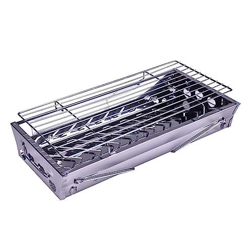 Yardwe stainless steel grill grate stainless steel baking rack Portable BBQ grill Stainless steel BBQ grill portable charcoal grills outdoor grills stainless steel charcoal grill barbecue