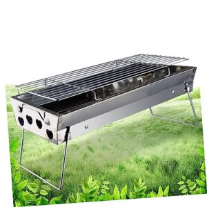 Yardwe stainless steel grill grate stainless steel baking rack Portable BBQ grill Stainless steel BBQ grill portable charcoal grills outdoor grills stainless steel charcoal grill barbecue