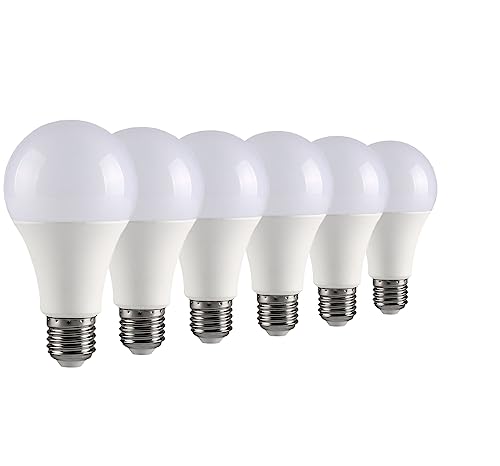 6-Pack 3 Way Bulb 50 100 150W Replacement LED Light Bulbs, Daylight 5000K, Three Way A19 Bulbs with E26 Base,700/1400/2100 Lumen