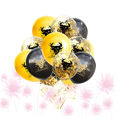 Totority 15pcs Black Garland Gold Ballons Wedding Arch Decor Party Decorations Birthday Balloons Festival Balloons Champagne Birthday Pen Sagittarius Confetti Child Gold Garland