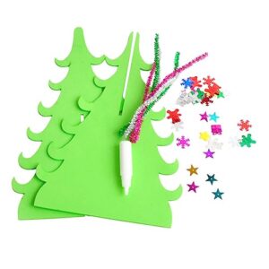 Garneck 4pcs Mini Christmas Pine Tree Mini Desk Felt Christmas Craft Xmas Craft Supplies DIY Christmas Ornament DIY Material Set Christmas Tree Self Made Decorate Desk Christmas Tree