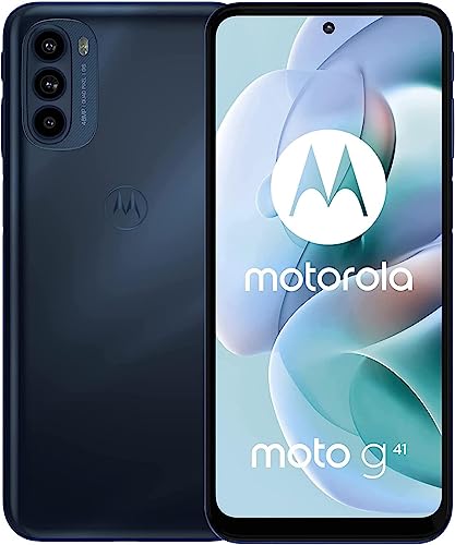 Motorola Moto G41 | 4+128GB | [XT2167-1] | 4G LTE | 6.4" FHD+ OLED | 48MP Camera 5000mAh Battery | GSM Unlocked - (Black)