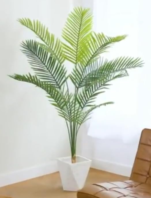 Artificial Areca Palm Tree Guaranteed Quality 5 Foot with 17 Branches A Bushy Look Date Phoenix Coconut Florida California