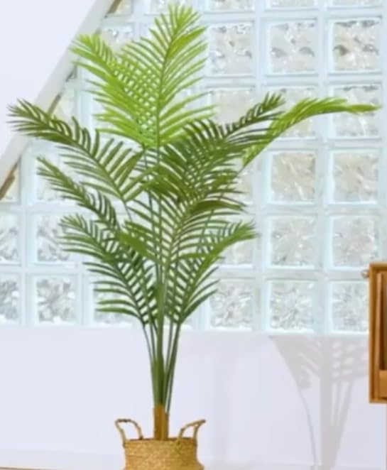 Artificial Areca Palm Tree Guaranteed Quality 5 Foot with 17 Branches A Bushy Look Date Phoenix Coconut Florida California