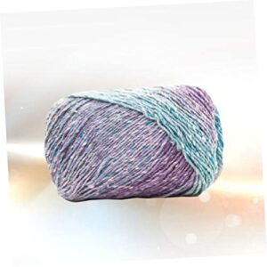 VILLCASE Self- Striping Crochet Yarn Hand Crochet Yarn Knitting Yarn Organic Milk Multicolor Yarn Hand Knitting Yarn Gradient Colorful Yarn Knitting Yarn Material Braided Wire Manual