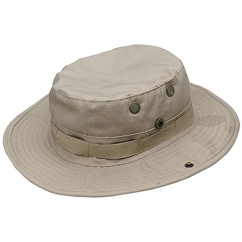 Sun Hats for Men Women Bucket Hat UPF 50+ Boonie Hat Foldable UV Protection Hiking Beach Fishing Summer Safari(1pack-Khaki)