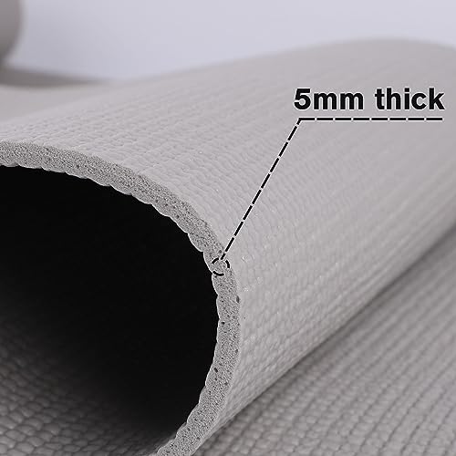 BUTJIJV Thicken Shelf Liner for 12 inch Wire Shelving - (5mm Thick) 11.4×98 Inch, Heavy Duty Wire Shelf Liner, Strong Grip, Non-Slip, Easy to Cut Drawer Liner