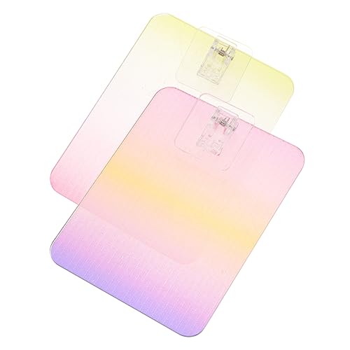 Misti Stamping Tool 6 Pcs Plate Clamp Clear Colored Clipboards Scrapbooking Die-Cut Machines Exam Paper Clips File Clipboards Document Holder Acrylic Plastic Student Notebook