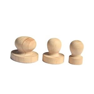 tehaux 5pcs drawer pulls and knobs dresser knobs wood embossing stamp wood drawer pulls wooden drawer pulls plant kit diy stamp wooden seal crafts handle puppet clay wooden furniture