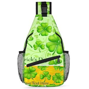 st. patrick's day sling backpack st. patrick's day crossbody bag hiking backpack casual daypack
