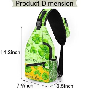 St. Patrick's Day Sling Backpack St. Patrick's Day Crossbody Bag Hiking Backpack Casual Daypack