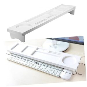 nuobesty home board desktop organizer white office desktop organizer rack desktop tray storage rack keyboard stand it can move tray office removable keyboard rack
