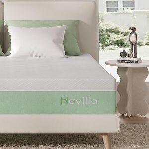 novilla king mattress,10 inch gel memory foam mattress for suppotive &pressure relieving, medium firm feel mattress in a box,bliss