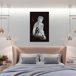 Hanma Baki Poster Poster Decorative Painting Canvas Wall Art Living Room Posters Bedroom Painting 12x18inch(30x45cm)