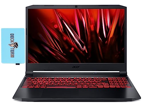 acer Nitro 5 Gaming Laptop 15.6" FHD 144Hz IPS (Intel i7-11800H 8-Core, 16GB RAM, 2x2TB PCIe SSD (4TB), GeForce RTX 3050 Ti 4GB, Backlit KYB, WiFi 6, Win 11 Home) with Dockztorm Dock