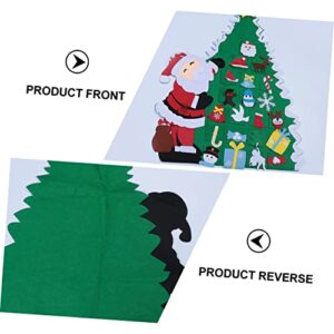 BESTOYARD 1Pc Felt Christmas Tree Santa Claus DIY Gift Felt Craft Christmas Tree Xmas Gifts DIY Felt Xmas Crafts Kids DIY Felt Tree Stocking Stuffers Bling Decor Earth Tones Child