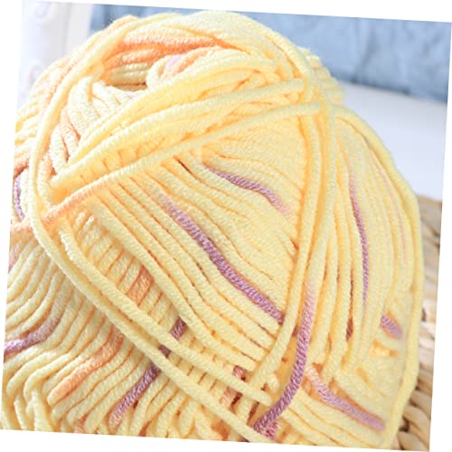 EXCEART Yarn for Knitting White Yarn Knitting Accessories Doll Roving Textured Yarn Coarse Wool Cotton Ball Crochet Yarn Cotton Yarn Cone Chunky Yarn Acrylic Yarn Knitting Yarn Soft