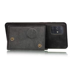 Compatible with Realme 7 Pro Cover Case,Compatible with Realme 7 Pro RMX2170 PU Leather Stand Phone Case Cover Black