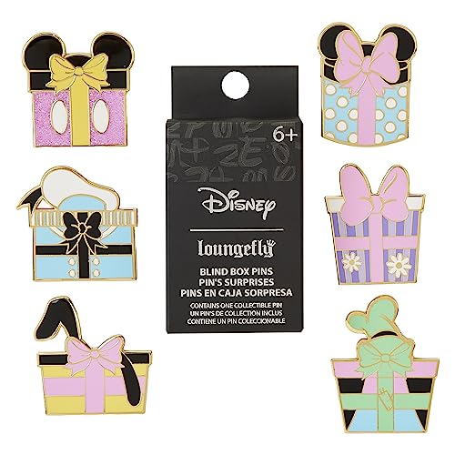 Loungefly Mickey Mouse and Friends Birthday Presents Mystery Box Pin (ONE RANDOM PIN)