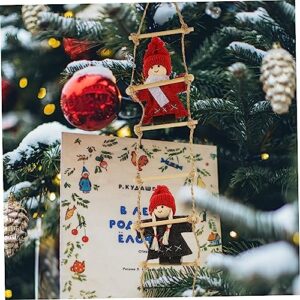 RORPOIR Climbing Ladder Doll Christmas Decoration Christmas Tree Decorations Christmas Decorations Xmas Party Ornament Xmas Tree Hanging Decor Xmas Tree DIY Ornament Christmas Felt Pendant