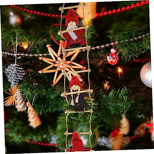 RORPOIR Climbing Ladder Doll Christmas Decoration Christmas Tree Decorations Christmas Decorations Xmas Party Ornament Xmas Tree Hanging Decor Xmas Tree DIY Ornament Christmas Felt Pendant