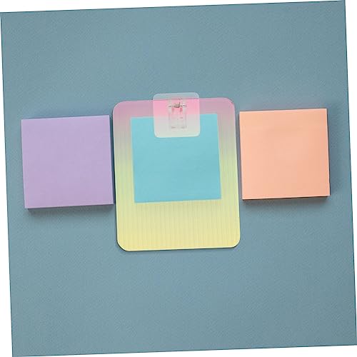 TEHAUX 4 Pcs Plate Clamp Paper File Organizer Plastic Paper Clipboard Plastic Clipboard Short Hand Board Conference Recording Board Exam Paper Clips Acrylic Splint Student