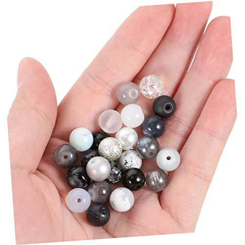 SEWACC 1 Box Round Beads Crystal Glass Beads Kit Kats in Bulk Beads in Bulk Beads for Bracelets Making Loose Gemstone Beads DIY Necklace Loose Beads Spacer Beads for Jewelry Making Manual