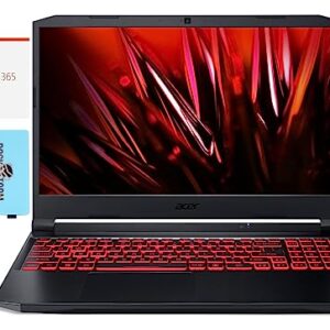 acer Nitro 5 AN515-57 Gaming & Business Laptop (Intel i7-11800H 8-Core, 64GB RAM, 7.6TB SATA SSD, GeForce RTX 3050 Ti, 15.6" 144Hz Win 11 Home) with MS 365 Personal, Dockztorm Hub