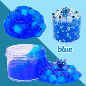 5 Pack Jelly Cube Crunchy Slime， Clear Slime Kit Super Soft and Non-Sticky, Birthday Gift Slime Party Favors for Girls and Boys