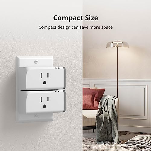 SONOFF S31 Smart Plug with Energy Monitoring, 15A WiFi Outlet Timer Function, Compatible Alexa, Google Home & IFTTT, ETL Certified, NO Hub Required, 2.4GHz Wi-Fi Only(4-Pack) White 4PCS TPB