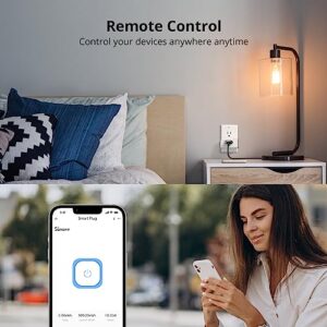 SONOFF S31 Smart Plug with Energy Monitoring, 15A WiFi Outlet Timer Function, Compatible Alexa, Google Home & IFTTT, ETL Certified, NO Hub Required, 2.4GHz Wi-Fi Only(4-Pack) White 4PCS TPB