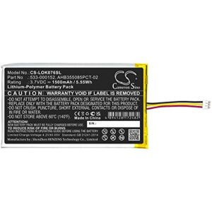 Auronino Replacement Battery for G913 TKL G913 YR0076 G915 G915TKL Compatible with 533-000204 L/N: 2012 AHB355085PCT-02 533-000152(1500mAh)