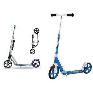 hudora scooter for kids ages 6-12 - scooter for kids 8 years and up & razor a5 lux kick scooter for kids ages 8+ - 8 urethane wheels
