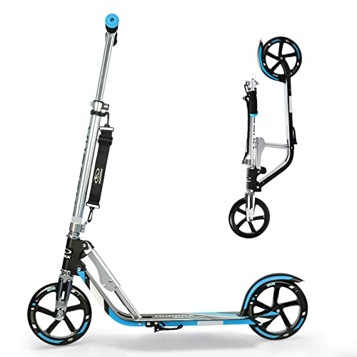 HUDORA Scooter for Kids Ages 6-12 - Scooter for Kids 8 Years and Up & Razor A5 Lux Kick Scooter for Kids Ages 8+ - 8 Urethane Wheels