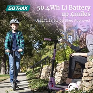 Gotrax GKS Electric Scooter & Razor E100 Glow Electric Scooter for Kids Age 8+, LED Light-Up Deck, 8 Air-Filled Front Tire, Up to 40 Minutes Continuous Ride Time