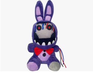 helltaker withered purple bunny plush toys, 11 inches security breach bonnie doll for adult kids birthday gift (11 inches bunny)