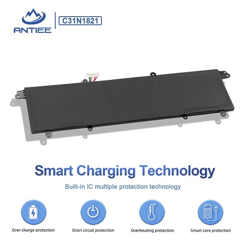 ANTIEE C31N1821 Laptop Battery for Asus ZenBook S13 UX392FA UX392FN i7-8565U UX392FA-AB030T UX392FA-AB004T UX392FA-AB021T UX392FA-AB008T UX392FA-AB017T UX392FN-AB006T UX392FN-AB009T UX392FA-AB015T