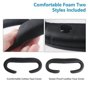 2 Pack Face Pad for Oculus Quest 2, Facial Interface & Face Cover Pad, Anti-fogging Sweatproof Face Cushion for VR Meta Quest 2 Accessories Replacement