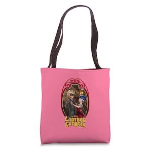 miraculous ladybug and cat noir the movie ball dancing tote bag